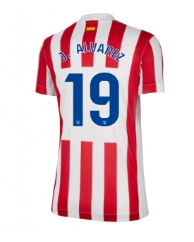 Billige Fotballdrakt Atletico Madrid Julian Alvarez #19 Replika Hjemmedrakt Dame 2025-26 Kortermet Billige Fotballdrakt Atletico Madrid Julian Alvarez #19 Replika Hjemmedrakt Dame 2025-26 Kortermet
